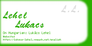 lehel lukacs business card